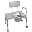 K.D. Combination Padded Transfer Bench and Commode